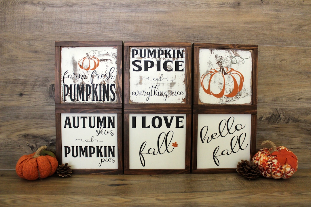 Farmhouse Fall Sign - Wood Signs - Autumn Home Decor - Fall Decor ...