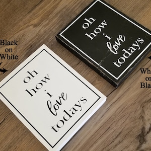 Small Wood Sign - Farmhouse Decor - Mini Sign - Small Signs - Shelf Sitter - Block Sign - Shelf Sign - Wooden Sign - Farmhouse Wood Sign