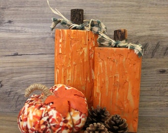 Autumn Home Decor - Wood Pumpkins - Fall Decor - Fall Farmhouse Decor - Autumn Decor, Thanksgiving Decor - Halloween Decor - Pumpkin Decor