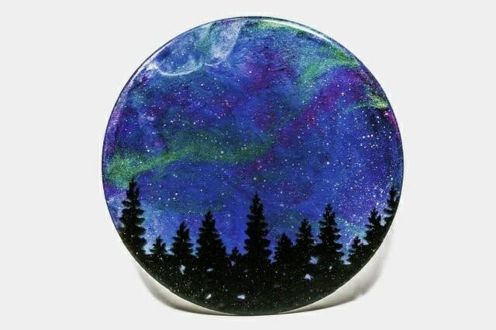 Resin art wall hanging northern lights aurora lights resin Etsy