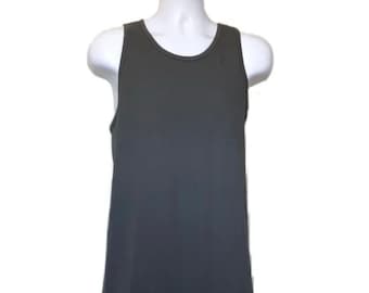 Camiseta sin mangas con borde apilado doble y flecos