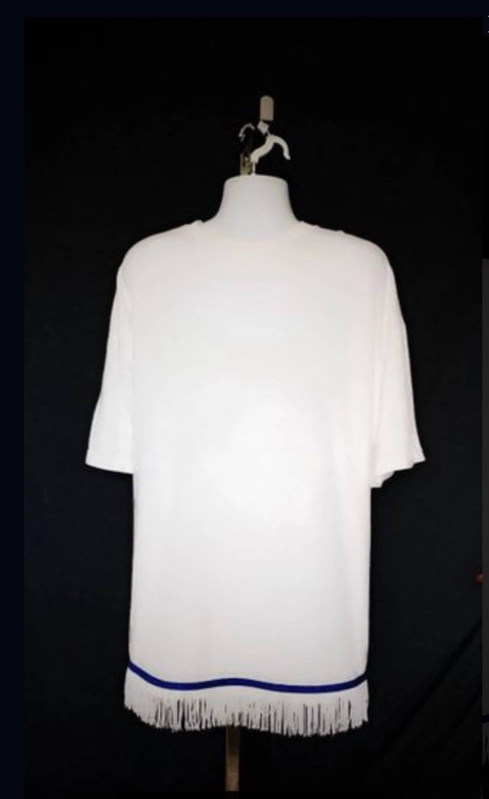 Fringes Shirt In Baby-blue main image 1