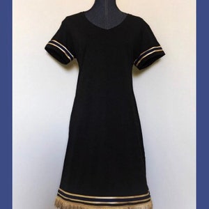 Womens fringed t-shirt dress