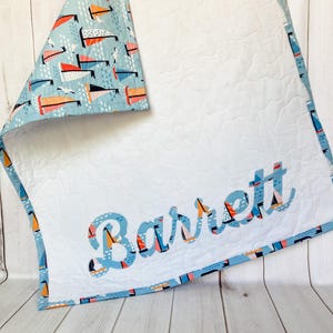 Custom Baby Name Quilt Personalized Baby Blanket Handmade Quilt Nursery Gift Baby Shower Gift Keepsake Quilt Newborn Gift