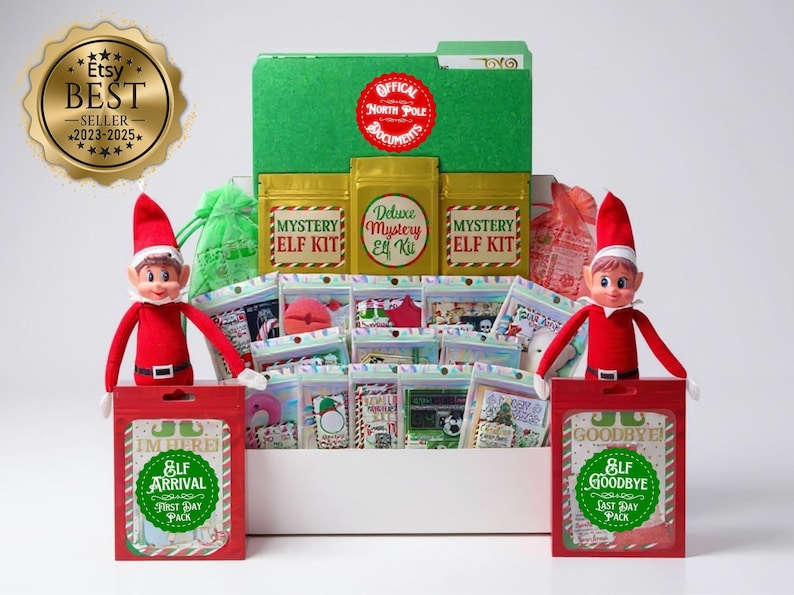 2025 Day Pre-planned Elf Activities Kit With Signs & Props | Funny ...