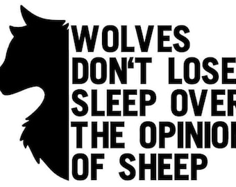 Wolves and Sheep vinyl car decal