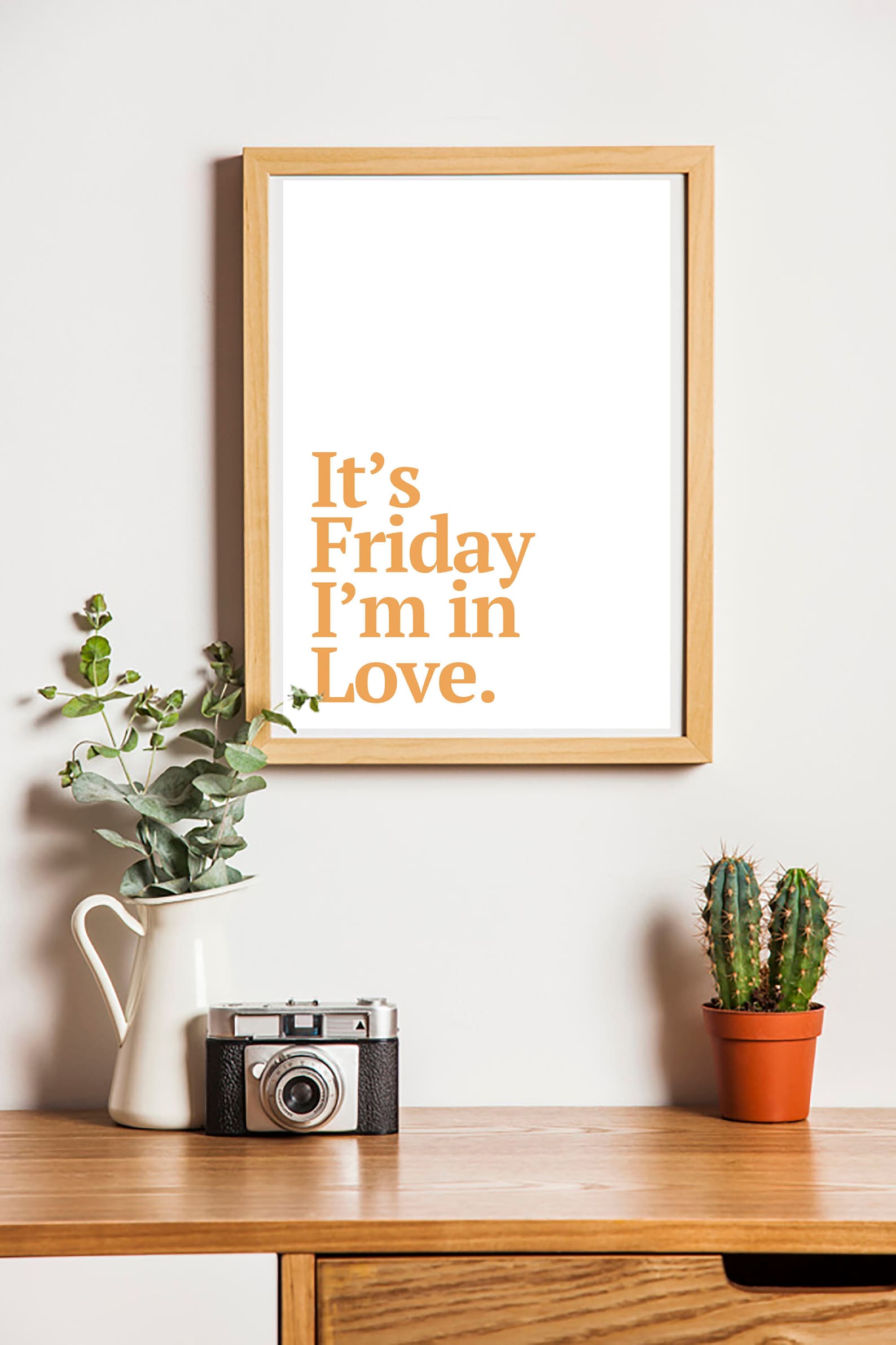 The Cure, Friday I'm in Love Print A4 // Minimal Music Lyrics Poster - Etsy