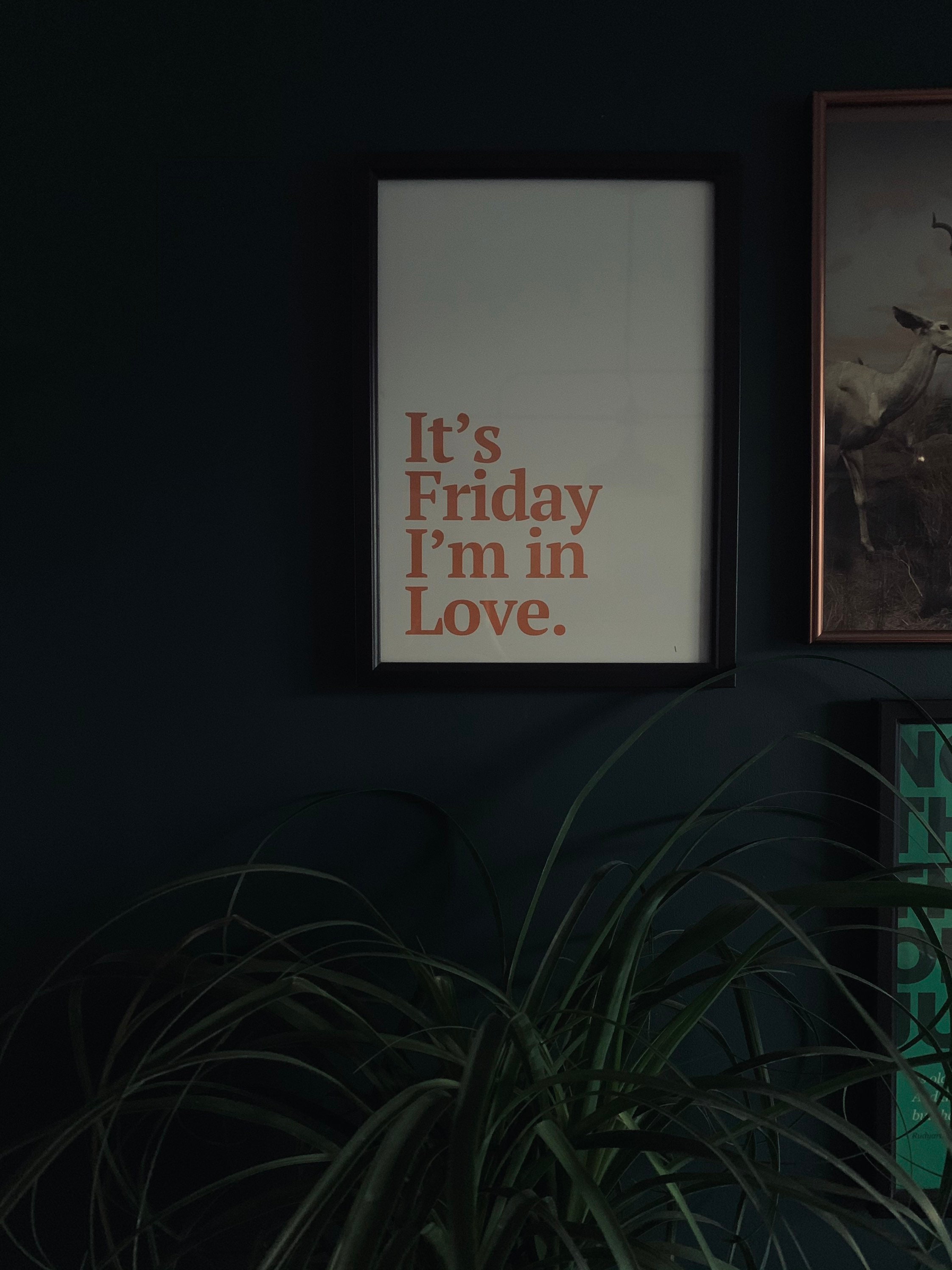 The Cure, Friday I'm in Love Print A4 // Minimal Music Lyrics Poster - Etsy