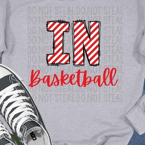 IU Basketball sweatshirt candy stripe, Indiana basketball t-shirt, IU t-shirt, womens Indiana shirt, Hoosier fan gift, Indiana University