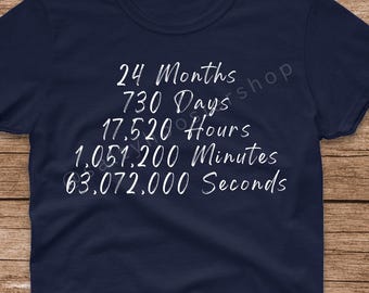 2 years sobriety sober rehab shirt AA NA mens womens 2 years sober t-shirt