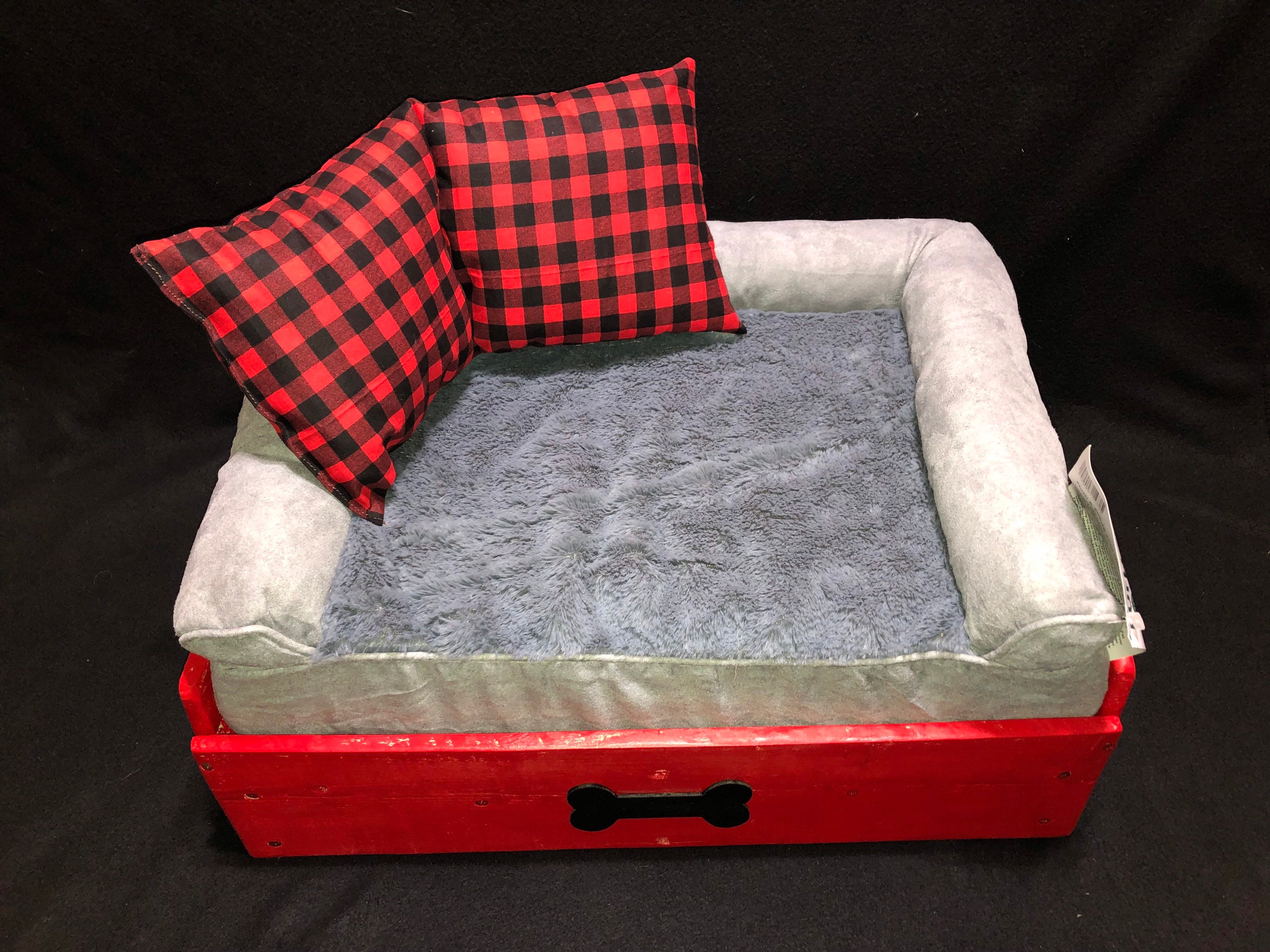 PERSONALIZED Rustic handmade wooden dog bed frame with Etsy