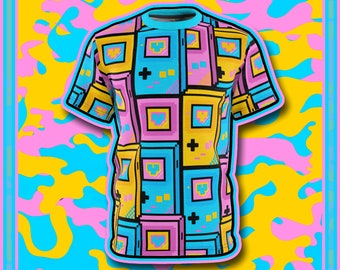 LoveBox <3 Color •|• Shirt • Kidcore • Hyperpop • Retro Gaming • Kawaii Style All Over Print • Unisex [ Shipping Included ]