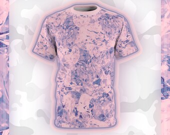 Iced Out •|• Shirt • Pastel Aesthetic • Ice Texture Pattern • AOP / All Over Print • Unisex [Shipping Included]