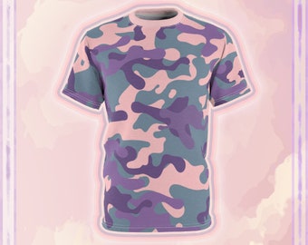 Camomile Lavender •|• Shirt • Pastel Camo • Purple Camo • AOP / All Over Print • Unisex [Shipping Included]