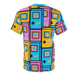 LoveBox 3 Color Shirt Kidcore Hyperpop Retro Gaming Kawaii Style All Over Print Unisex Shipping Included image 2