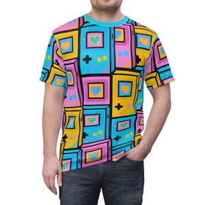 LoveBox 3 Color Shirt Kidcore Hyperpop Retro Gaming Kawaii Style All Over Print Unisex Shipping Included image 6