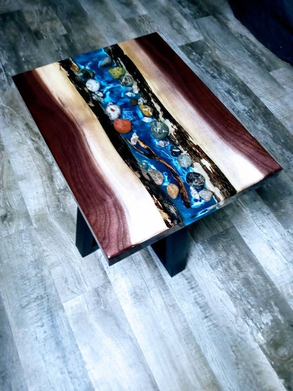 Waterfall Epoxy Coffee Table, Waterfall Resin Epoxy Table, Epoxy Resin  Table, Epoxy Table, Resin Ocean Table, Ocean Epoxy Coffee Table 