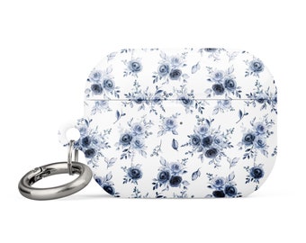 Adele Blue and White Roses Decorative MagSafe Case for AirPods® and AirPods® Pro