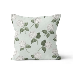 Hydrangea Bloom White Scatter Cushion / Throw Pillow Cover