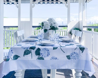 Hydrangea Bloom Designer Tablecloth