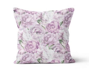 Pink Peony Scatter Cushion / Throw Pillow