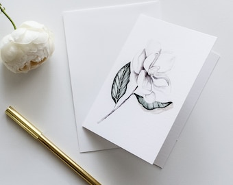 Magnolia Greeting Card - Note Card