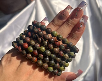 Dragon Bloodstone Jasper Bracelet