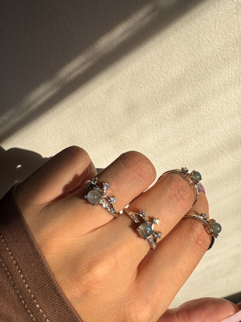 Princess Labradorite Ring image 2
