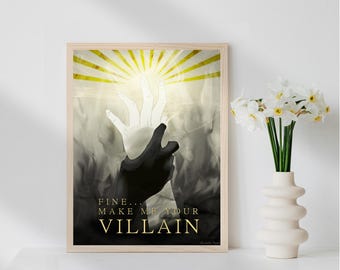 Grisha Trilogy - The Darkling Quote inspired wall art print - Digital Download