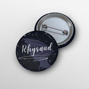 Rhysand Custom Button Pin - ACOMAF - ACOTAR Pins