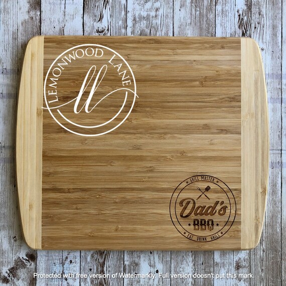 Dad's BBQ Cutting Board Personalized Cutting Board Etsy