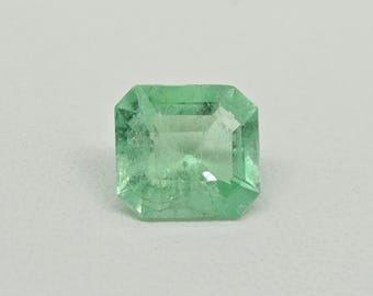 Esmeralda colombiana certificada / Piedra suelta de talla esmeralda de 2,25 quilates / Esmeralda verde de alta calidad / Piedra de nacimiento de mayo