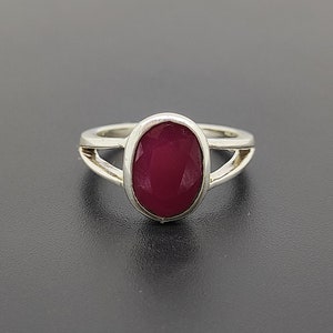 Natural Ruby (Manik) Ring | Certified Oval Red Ruby in 925 Sterling Silver | July Birthstone Astrology Ring for Men & Women