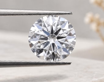 IGI Certified Round Lab Grown Diamond | CVD Created | E–F Color VVS1–VS1 Clarity | 1–5 Carat Loose Stone for Custom Jewelry