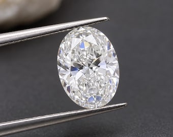 Oval Lab Grown Diamond | CVD Created | E–F Color VVS1–VS1 Clarity | 1–5 Carat Loose Stone for Custom Jewelry IGI Certified