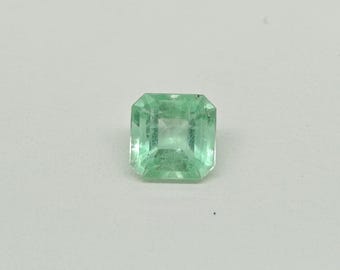 Esmeralda colombiana de lujo / Esmeralda verde natural de 2,35 quilates / Piedra de joyería fina / Esmeralda certificada