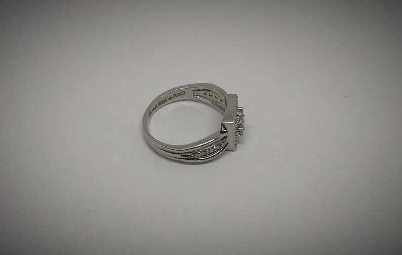 14k Hallmark Gold Diamond Ring Diamond Engagement Ring Engagement Ring 0.49 Carat Diamond Ring in 14k White Gold Round Briliant Cut