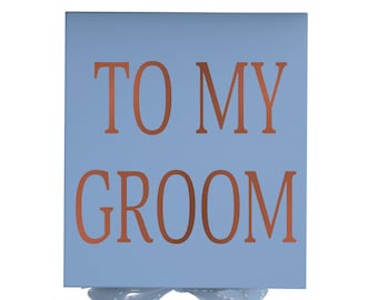 To My Groom Gift box, with bow various  colors