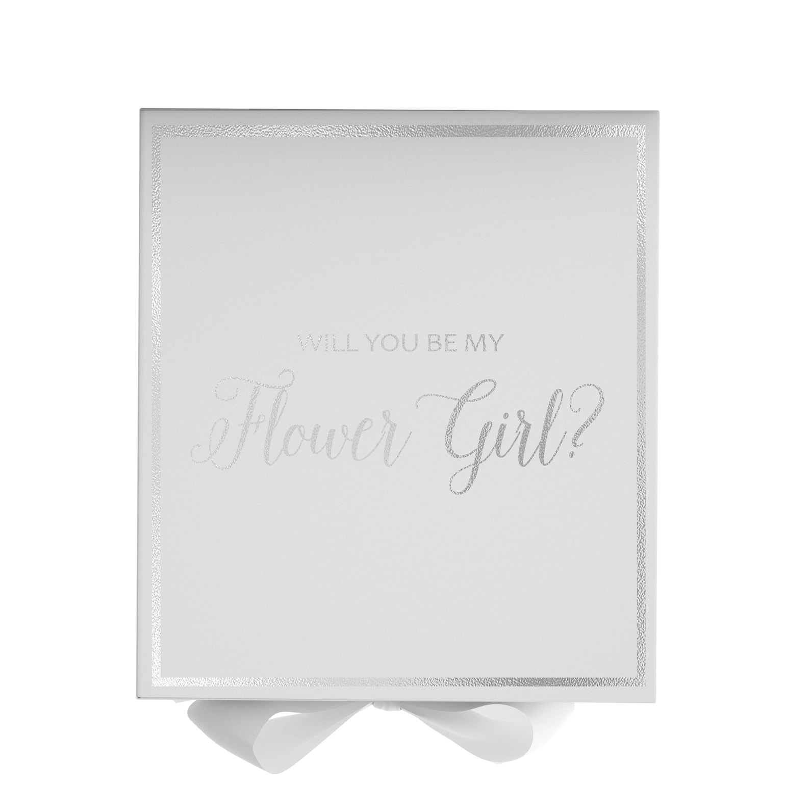 Proposal Box Will You Be My Flower Girl White Box W/ Etsy