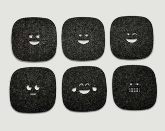 Happy Coaster – The fun coasters for the party, 6 pcs