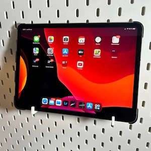 iPad/Tablet/Keyboard Holder for IKEA Skådis pegboard