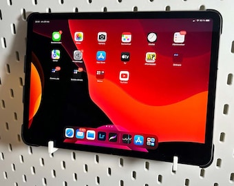 iPad/Tablet/Keyboard Holder for IKEA Skådis pegboard