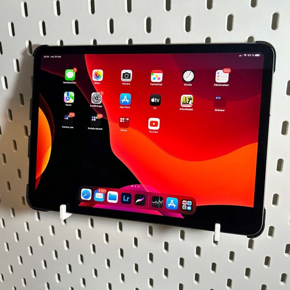 Ipad/tablet/keyboard Holder for IKEA Skådis Pegboard