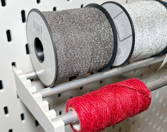 IKEA Skadis Pegboard Roll Holder – Tape, Ribbon, Paper Towel Organizer