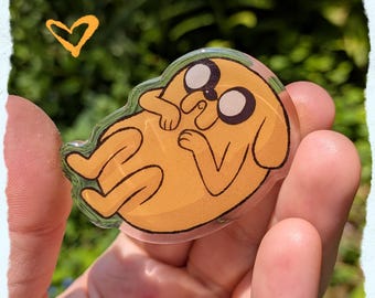 Jake le chien, épingle de poche en acrylique Adventure Time