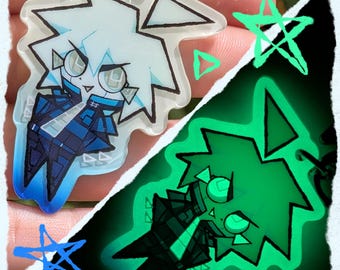 keebo danganronpa glow in the dark keychain