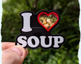 Pegatina "Me encanta la sopa (miso)"