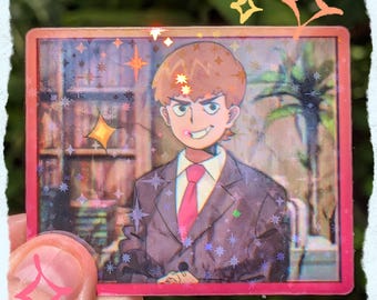 reigen arataka mafia psico pegatina holográfica