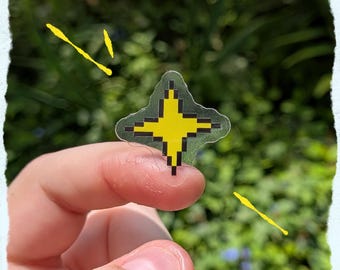 undertale save point clear sticker