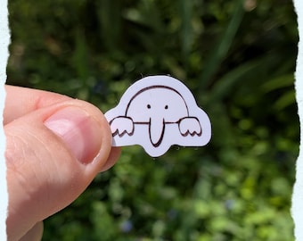 Pegatina de Tiny Kilroy estuvo aquí